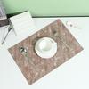 Imitation stone pattern placemat, heat insulation mat, Nordic wabi wind dining table mat, household easy-to-clean desktop protective mat, scratch