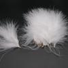FeatherVelvet Feathers with Metal Clip Buckle, Turkey Plumas, DIY Feather Jewelry, Craft, Dream Catcher, Decoration Material, 10-12cm