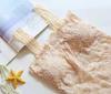 Lace Trim Underwear Camisole with Chest Pads - Women's Versatile Anti-Exposure Long Bra