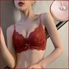 Lace Lingerie Set: Push-up, Wire-Free, Adjustable Support Bra for Small Busts.