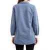 Women's solid color casual plush long sleeved pullover top
