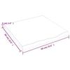 VidaXL Dessus de table marron clair 60x60x4 cm bois chêne traité 3156351