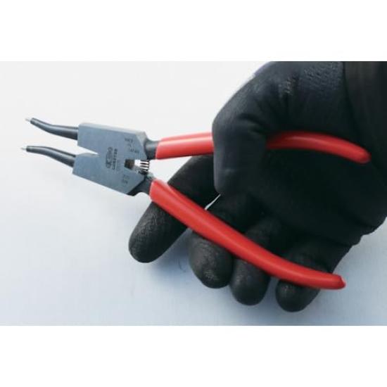 Lobtex OS175 Snap Ring Pliers with Straight Jaws for Shafts