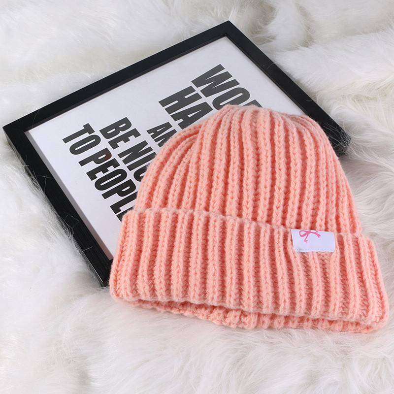 Soft And Comfortable Knitted Acrylic Hat For Women With Cute Bow Perfect For Winter And Autumn Fashion