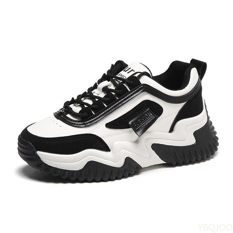Fashion Ladies New dad Shoes Trendy versatile Sneakers Fashion color blocked non slip shoe Casual lace up Women's shoes Zapatos Mujer