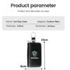 vhnws1 New Carbon Fiber Car Short Wallet Card Bag Change Bag Holder For Skoda octavia 3 2 superb 3 kodiaq Fabia Kamiq Karoq Accessories