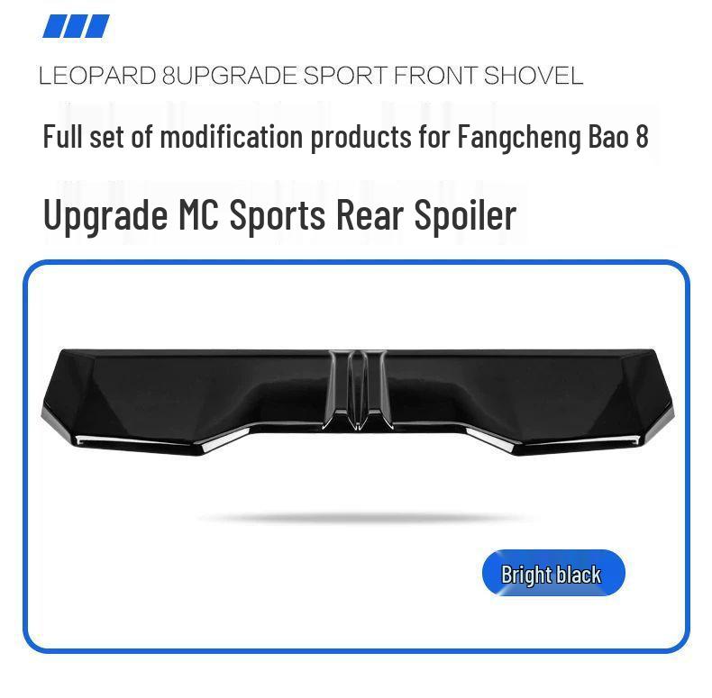 Equation Leopard 8 Special MC Sport Rear Top Diffuser Hole-Free Exterior Upgrade Spoiler