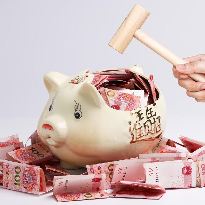 JINGRUIXIANG Hucha de Cerámica de Cerdo Linda