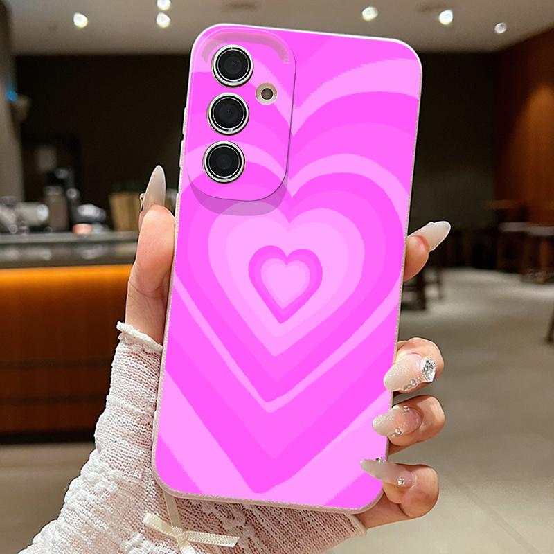 

Romantic Love Heart Pattern Phone Case For Samsung Galaxy A57 A56 A55 A37 A17 A36 A16 A15 5G A35 A26 A25 A54 Soft Silicone Cover Galaxy A17