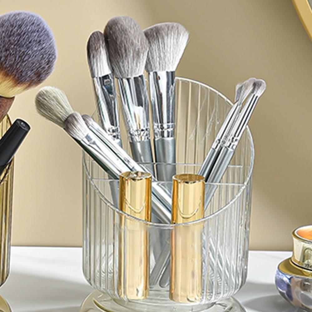 Transparent Makeup Brush Organizer Plastic Makeup Brush Storage Makeup Brush Holder Office белый