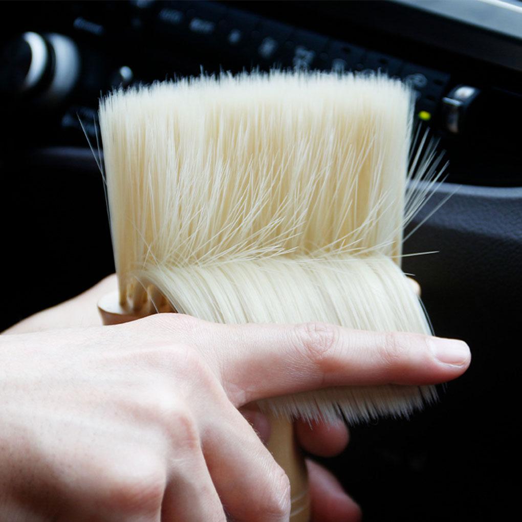 Interior Cleaning Wooden Brush For Auto Car Detailing Auto Car Interior Cleaning Wooden Brush