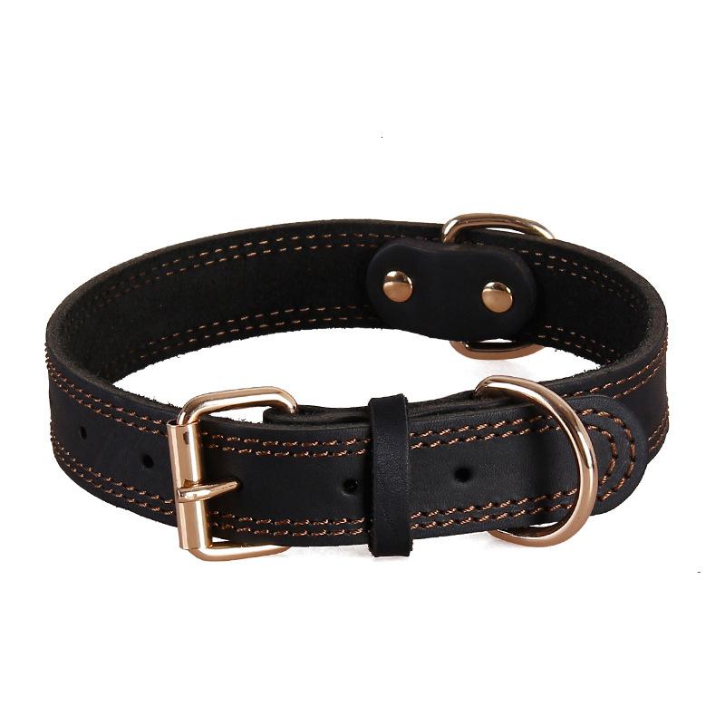 Leather Dog Collars Pet Dog Tag Collar Leash Lead For Small Medium Large Dogs Pitbull Bulldog Pugs Beagle Dog Supplies