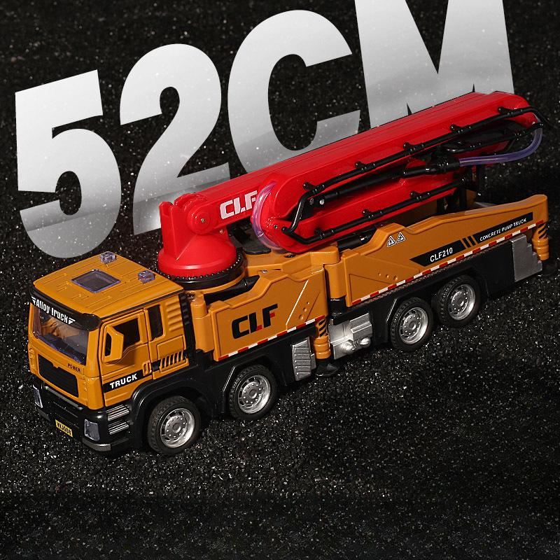 1:32 Sprühpumpen-LKW Auto Spielzeugmodelle Metallguss Feuerwehrautos Türen geöffnet Rückzug Sound Licht Baufahrzeug Jungenspielzeug