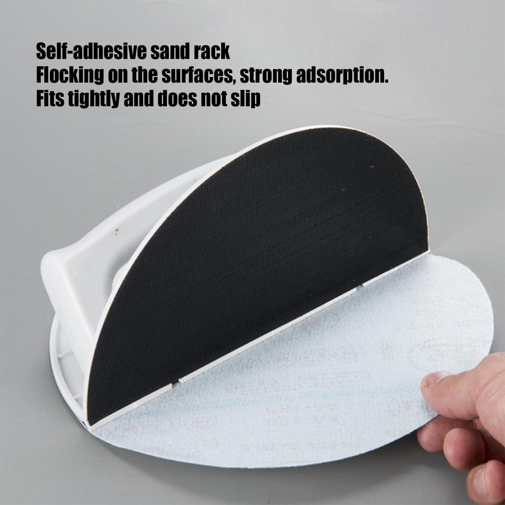 Semi-Circular Angle Sanding Sandpaper Tool Corner Sanding Tool Self-Adhesive Sandpaper Polishing Semi-Circular Sanding Tools