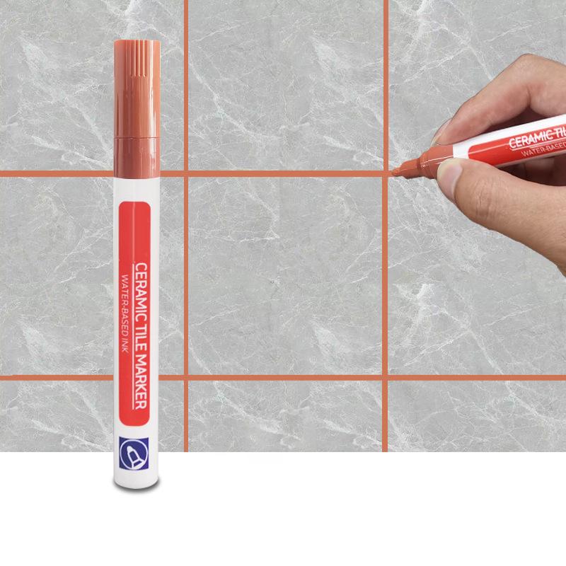 

12 Color Waterproof Tile Marker Repair Wall Seam Restorer Pen For Kitchen Tiles Floor Bathroom Decontamination Seam Repair Tools