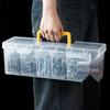 Transparent Divided Parts Storage Box for Hardware, Tools, and Screws - Portable Organizer