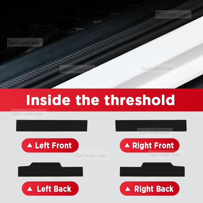 Auto Kohlefaser Türschweller Aufkleber Für GEELY New Preface GL GF 2025 Einstiegsleiste Pedal Kratzschutz Innendekor Zubehör