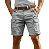 Men’s Lightweight Casual Cargo Shorts Relaxed Fit Five Pocket Design Durable Cotton Fabric Workwear Style