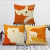 Cute Cartoon Cat Art cushion cover Comfortable soft Pillow Case for Sofa Living Room Home office Decor Protective Covers