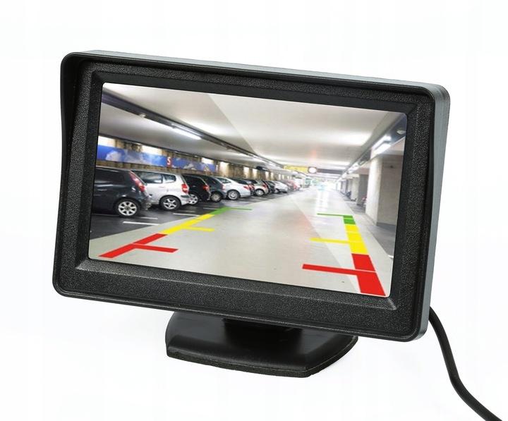 Monitor Lcd 4,3'' Kamera Cofania Parkowania Dvd