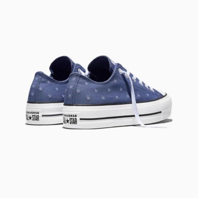 Converse Chuck Taylor All Star Lift Embroidered Stars Indigo Storm A16114c