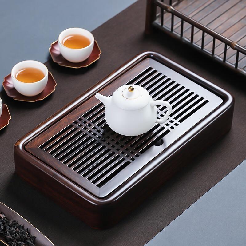 MULTIPOTENT Black Ebony Mortise & Tenon Water Storage Tea Tray