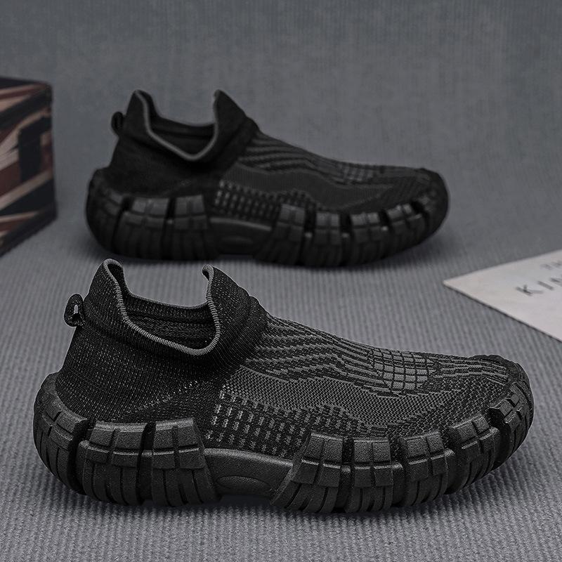2025 summer new trendy breathable one-foot pedal Internet celebrity platform sneakers men's ins retro trendy shoes