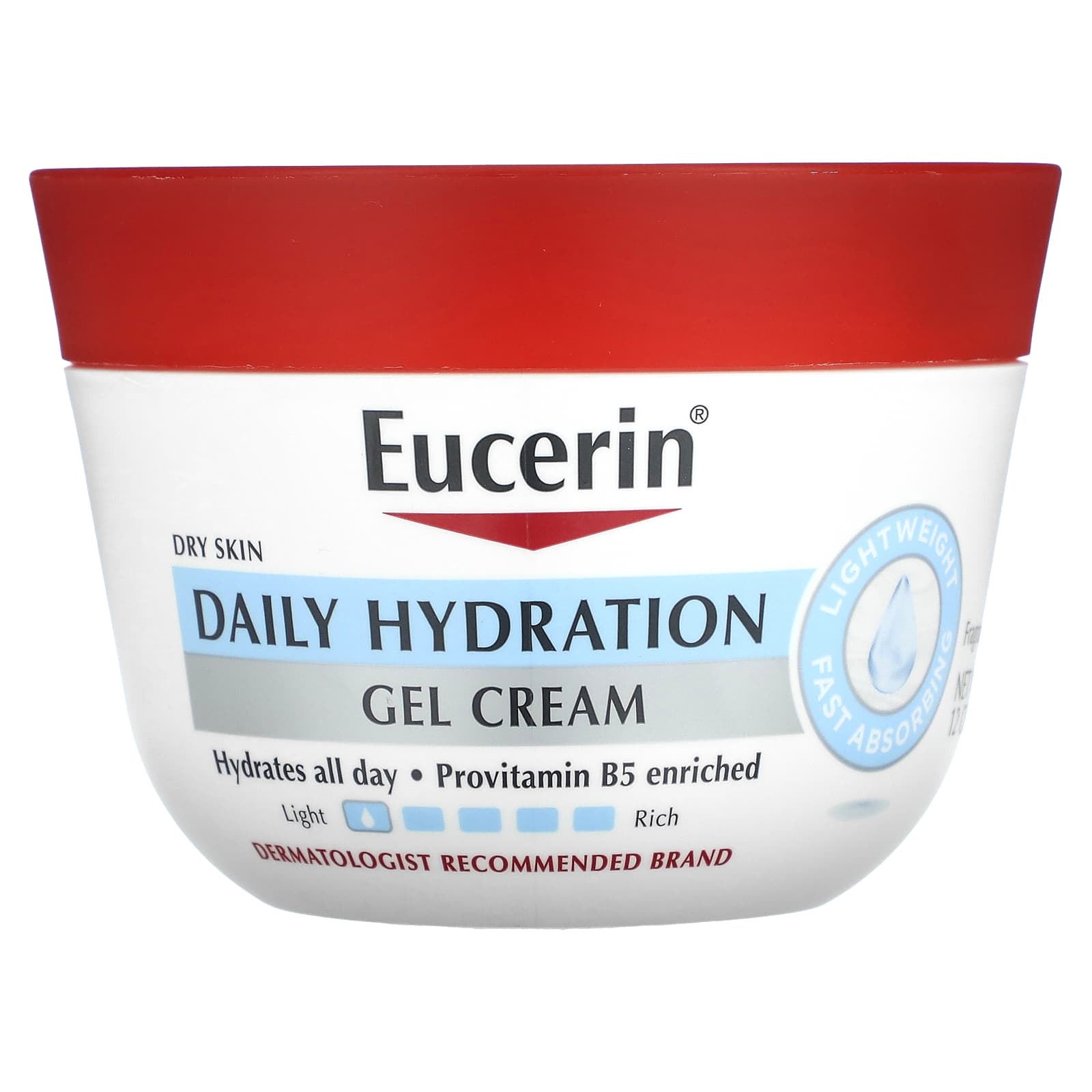 

Eucerin, Щоденний зволожуючий гель-крем, без запаху, 12 унцій (340 г)