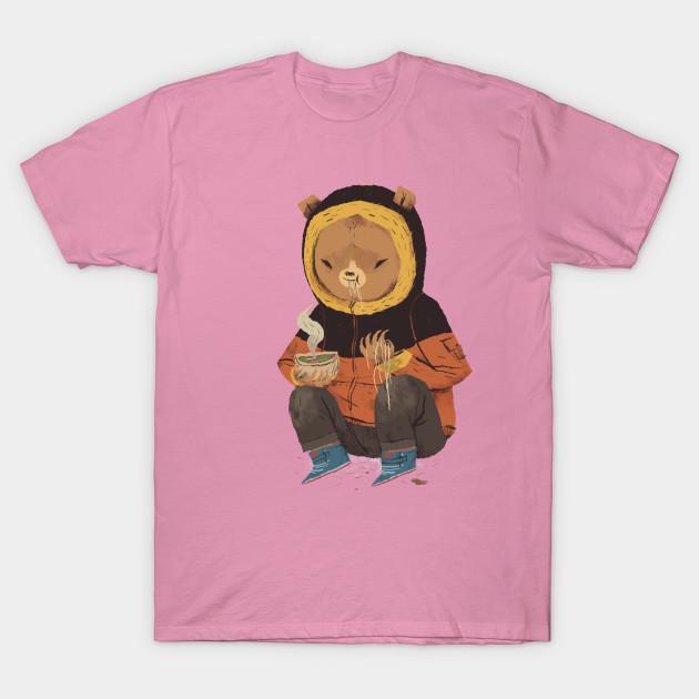 T Shirt Women Noodle Bear Harajuku Print Kawaii Tshirt Summer Short Sleeve Female T-Shirt Top Tee