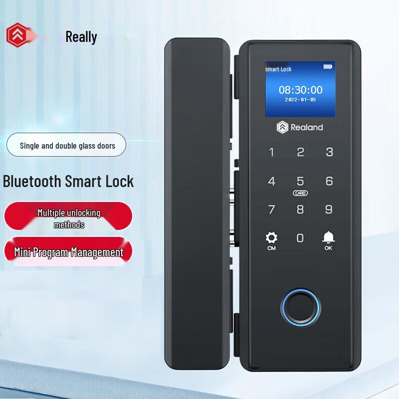 Realand ZD208 Smart Glass Door Fingerprint Lock