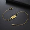 Triple Moon Goddess Bracelet Adjustable Black Rope Wiccan Pagan Jewelry Gift for Women Hecate Wheel