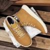 Men Casual Leather Skateboarding Shoes New Design Versatile Sneakers Lightweight Travel Sports Shoes Male Leisure Walk Footwear