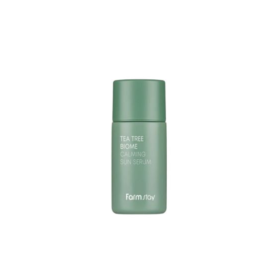 Farmstay Tea Tree Biome Calming Sun Serum SPF50+ PA++++ Soothing UV Protection 50ml