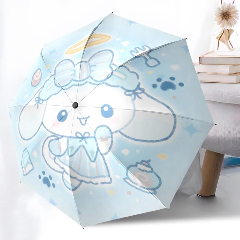 1pc My Melody Angelic Outdoor Umbrella - Automatic Opening/Closing, Foldable Design, Iron Frame, Festival Gift for Fans, Travelers, Everyday Use.Q082