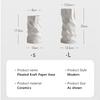 Wrinkled Vase Ceramics Simple Flower Arrangement Advanced Feeling Black White Home Living Room Desktop Decoration Gift
