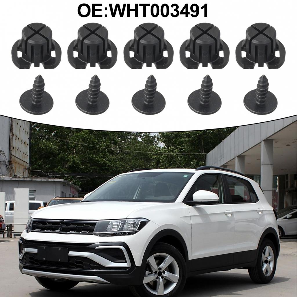 5PCS Engine Lower Guard Expansion Nut Screw WHT003491 For Tiguan ID For Aero