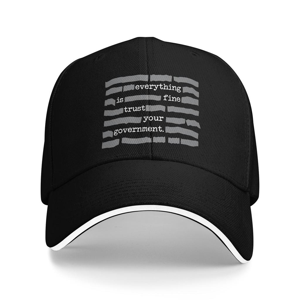Berretto da Baseball Unisex Vintage Tutto Va Bene Fidati del Tuo Governo Cappello Snapback Unisex da Donna Cappello da Sole per Esterno Tutte le Stagioni Vestibilità Regolabile
