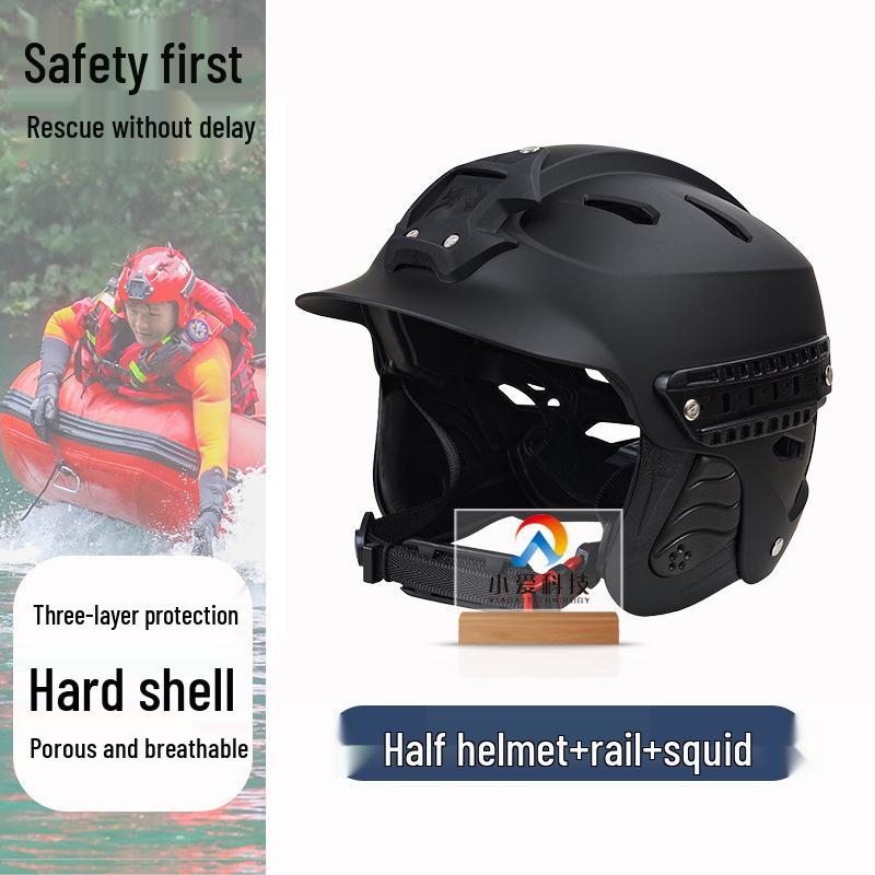 Marine Safety Helmet: Breathable, Impact-Resistant Full Face Protection for Water Sports and Flood Area Rescue.