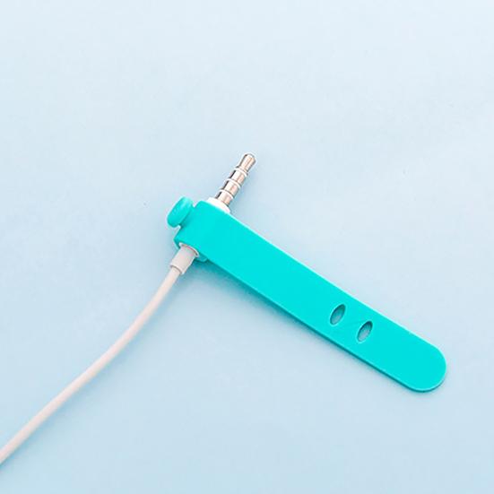 4Pcs/Set Wire Organizer Durable Cute Snap Silicone Creative Earphone Cord Winder for Charger Cable