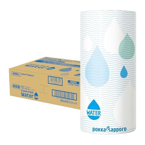 Pokka Sapporo GreenPack Water 195g x 30 cartons water pure water paper pack small capacity