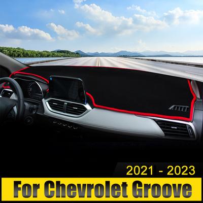 Auto Armaturenbrett Abdeckung Vermeiden Licht Pad Sonnenschutz Anti-UV Teppiche Rutschfeste Hülle Matte Zubehör Für Chevrolet Groove 2021 2022 2023