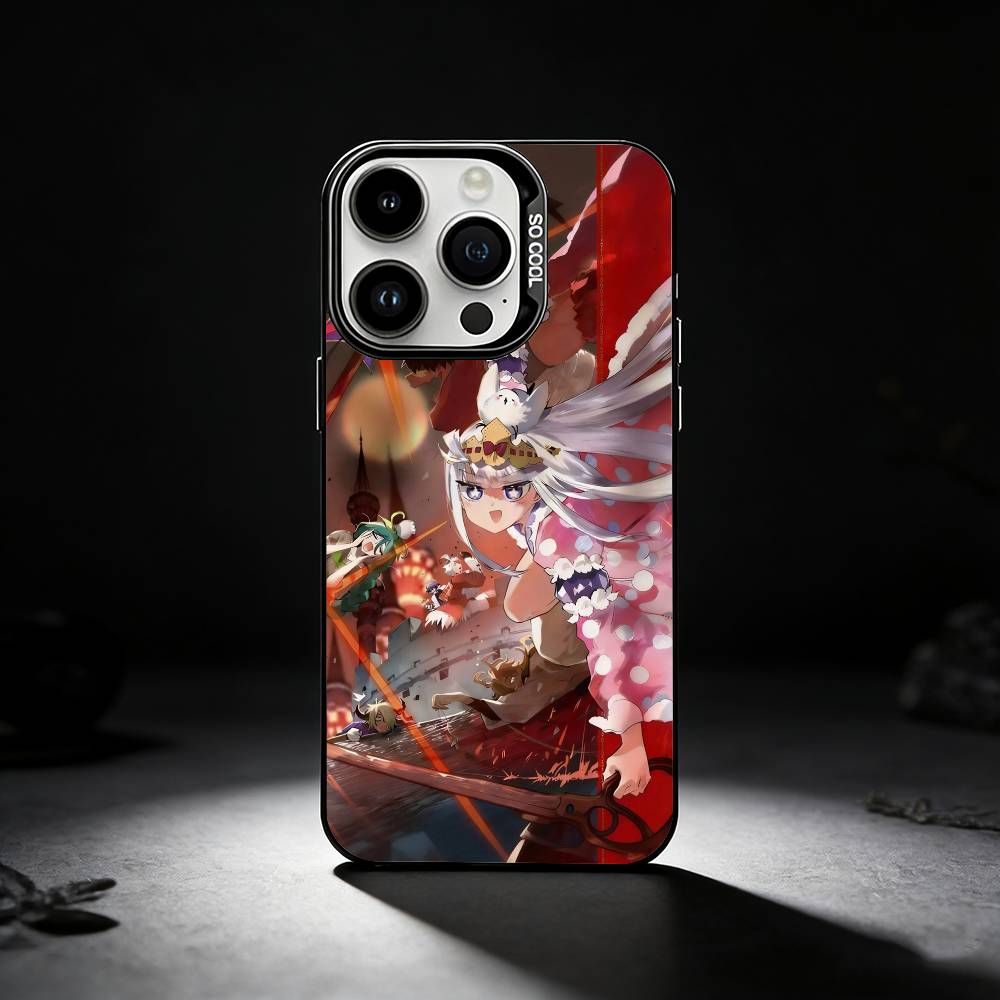 

Sleepy Demon C-Castle Phone Case For iPhone 17,16,15,14,13,12,11 Plus,Pro Max,XS,Colored silver phone case iPhone17