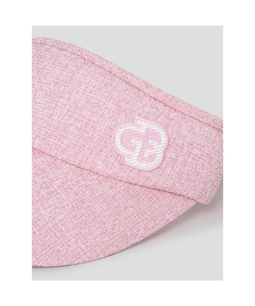 Binpolaegseseoli Women'S Tweed High-Fit Sun Visor Light Pink