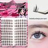 10-Row Autumn Leaf & Sunflower Faux Eyelashes - Flat, Glue-Free