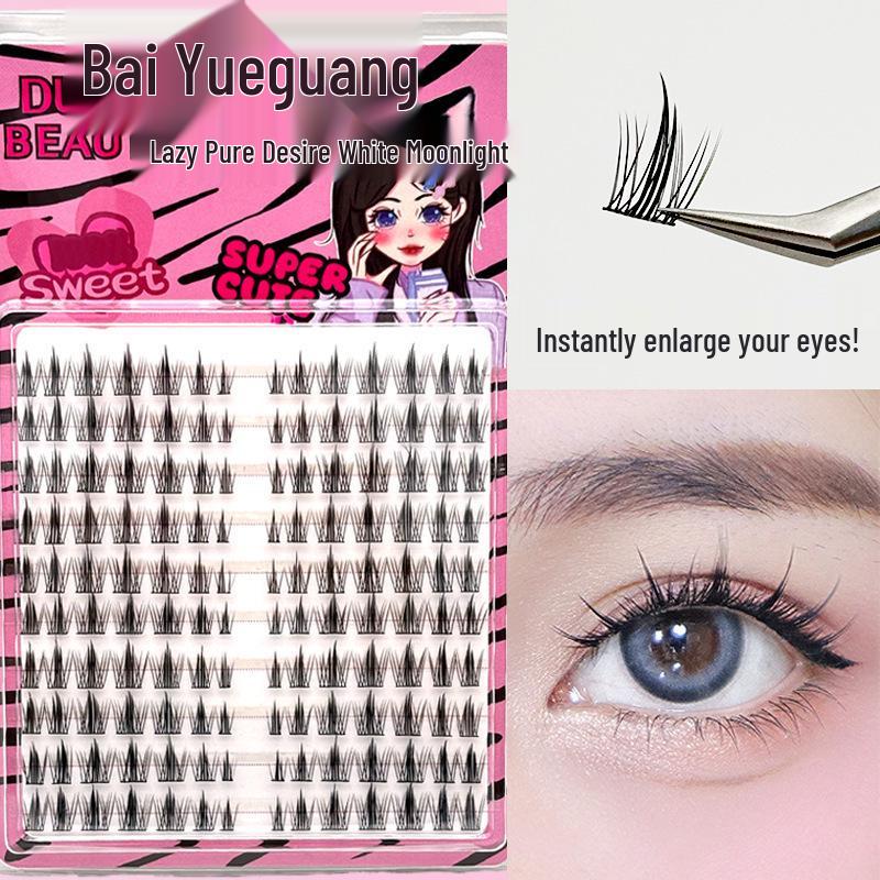 10-Row Autumn Leaf & Sunflower Faux Eyelashes - Flat, Glue-Free