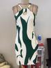European and American Women's Striped Sleeveless Halter Dress - 2024 Collection