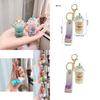 Adorable Cartoon Cat Milk Tea Keychain Cute Acrylic Keyring For Couples And Friends