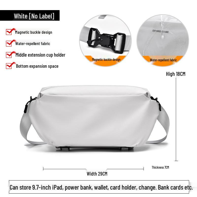 2026 Men s Functional Cycling Chest Bag - Single Shoulder Crossbody for Casual Commuting