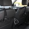 Variable-Length Car Back Hangers with 360-Degree Rotation, 2Pcs Black Bag Holders with Four Hanging Spots for Vehicles with Separate Headrest Posts