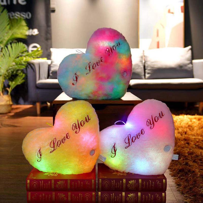 Colorful Luminous Star Pillow: Plush Toy & Valentine's Day Gift